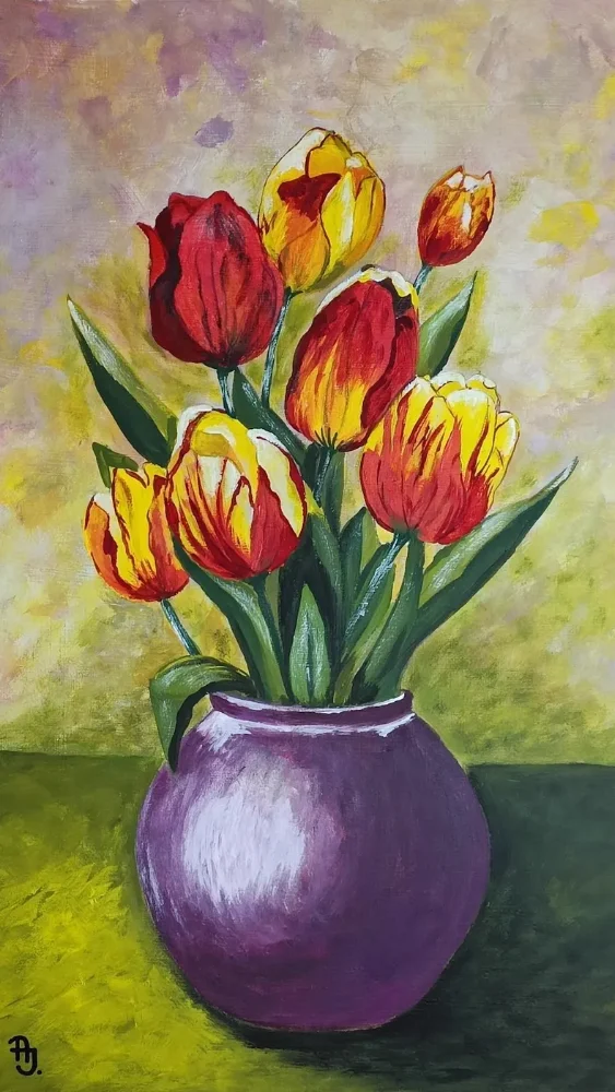 Színes tulipánok, anyák napjára..