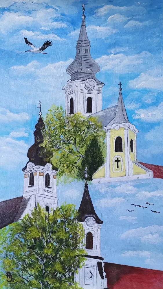 Mezőberény templomtornyai....