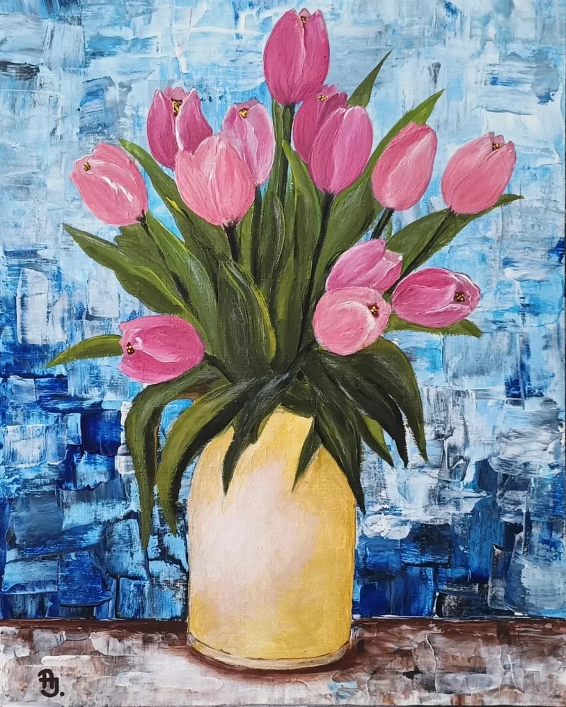 Rózsaszín tulipánok...