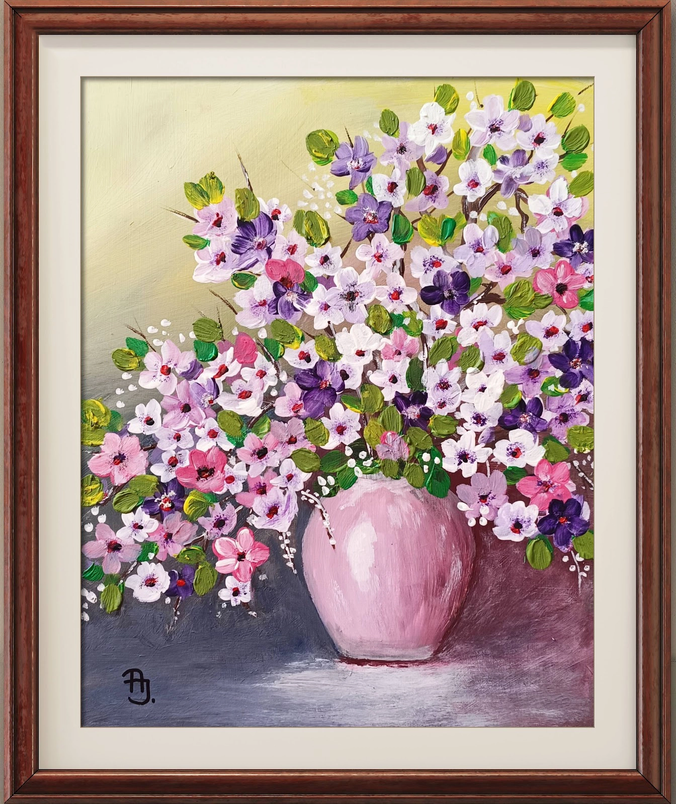 Festmény 129 - Tarka virágok - 3