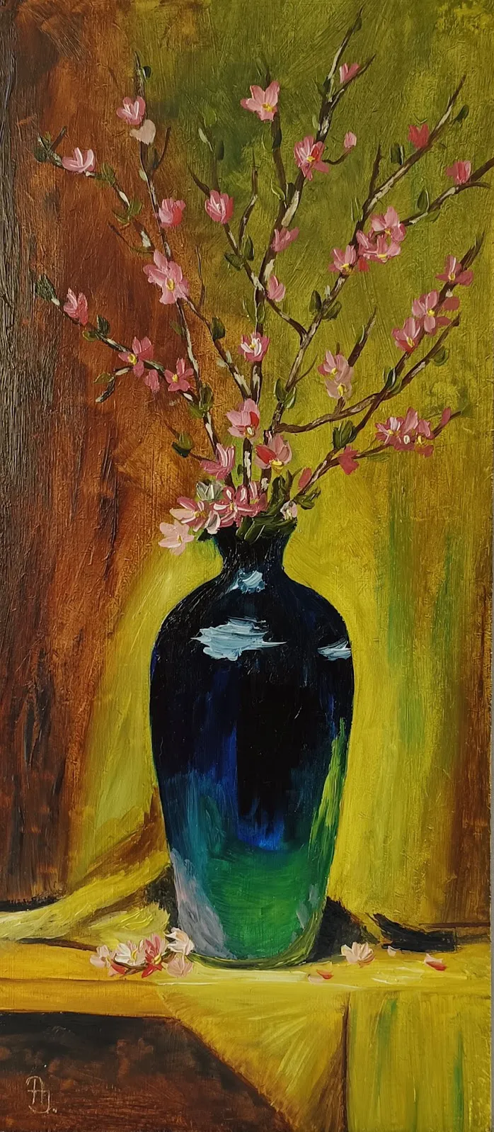 Festmény 57 - Virágzó cseresznyefa ág - 2