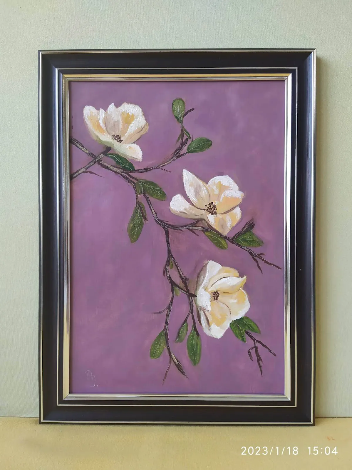 Festmény 65 - Virágzó barackfa ág - 3