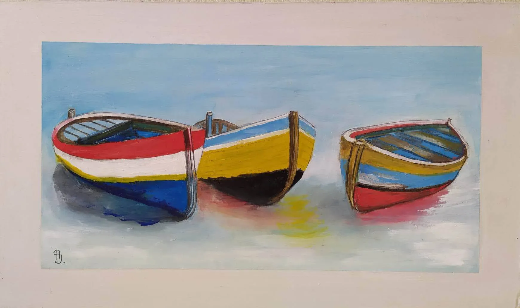 Festmény 66 - Csónakok - 2