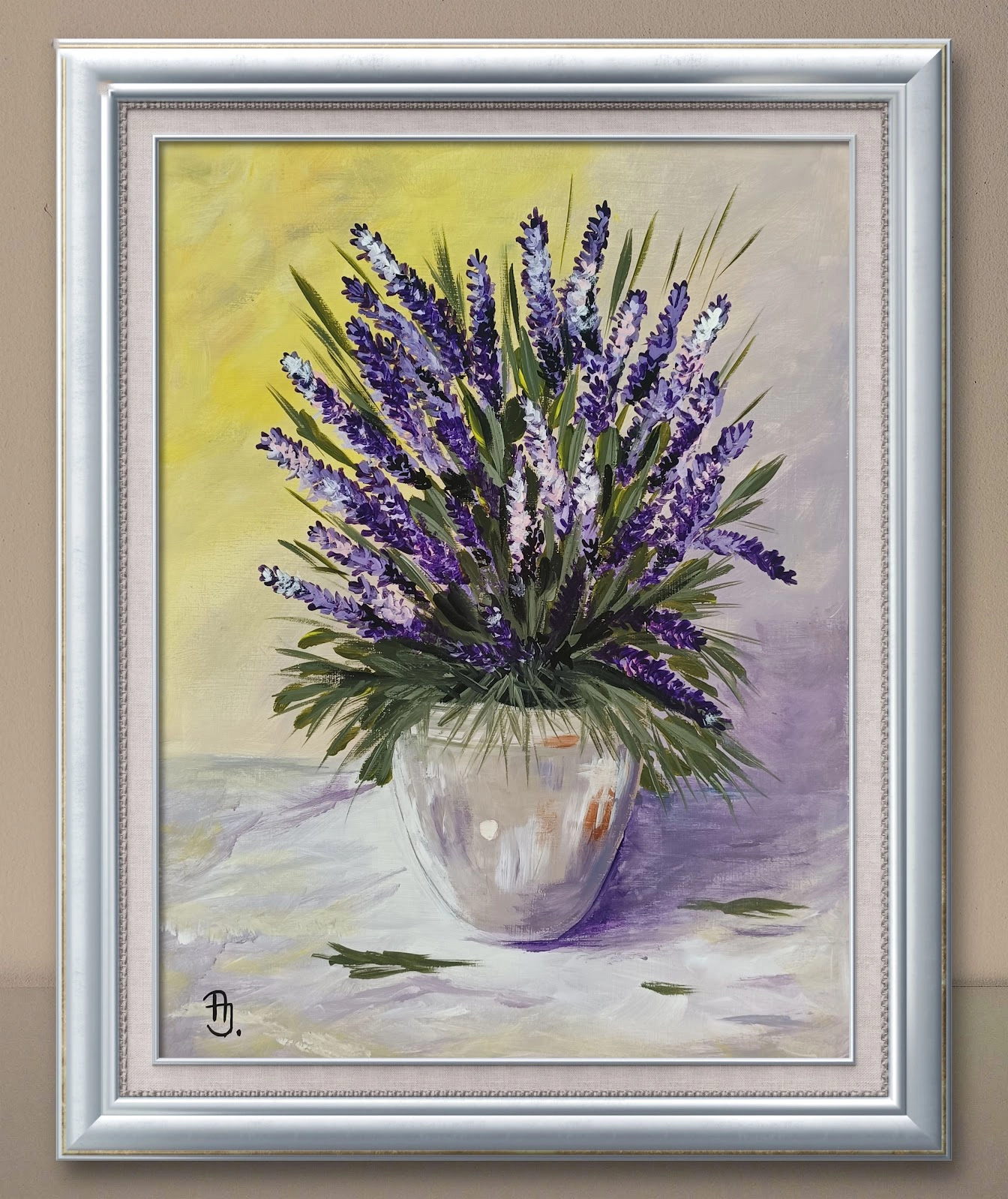 Festmény 81 - Levendula cserépben - 3