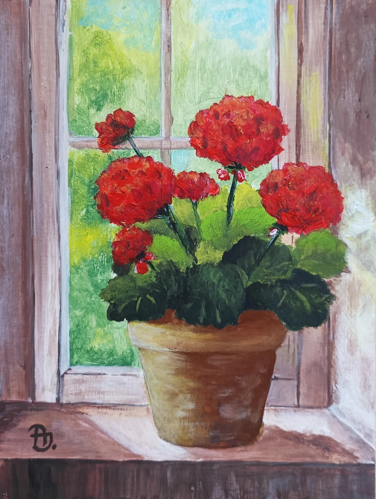 Festmeny 157 - Muskatli az ablakban... - 2