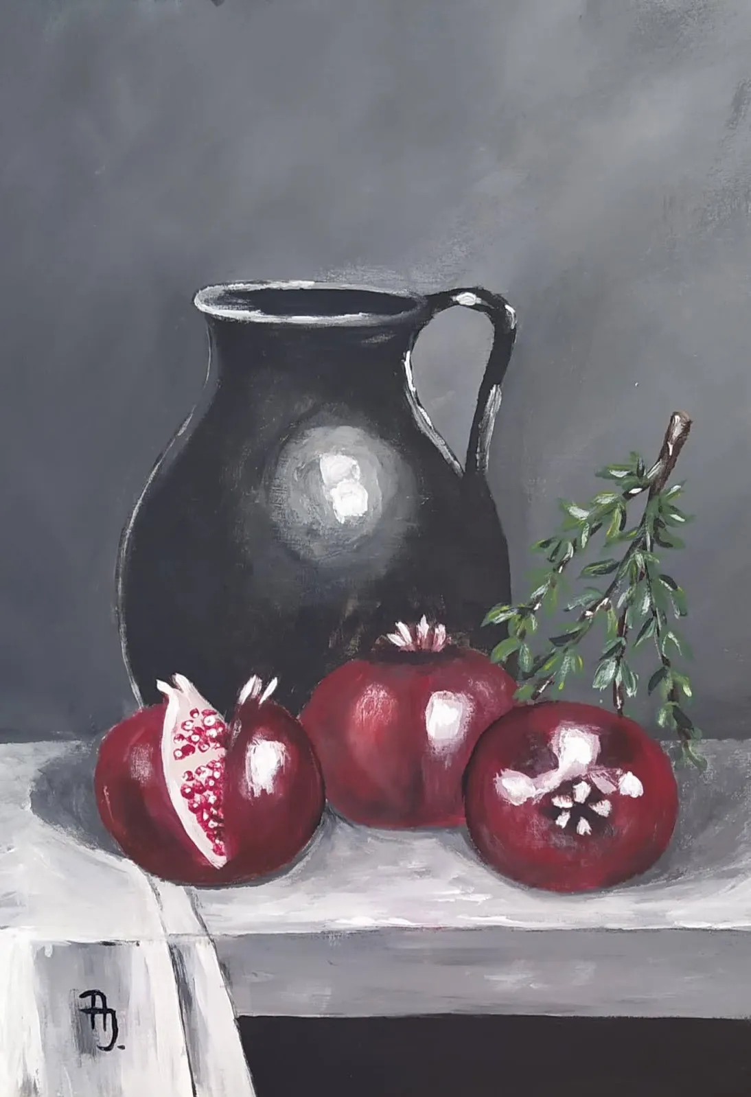 Festmény 10 - Gránátalmák - 2