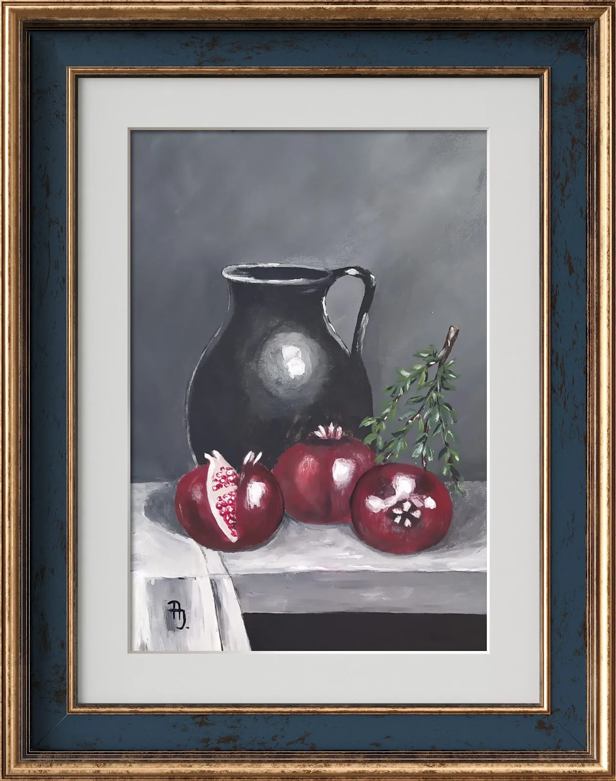 Festmény 10 - Gránátalmák - 3